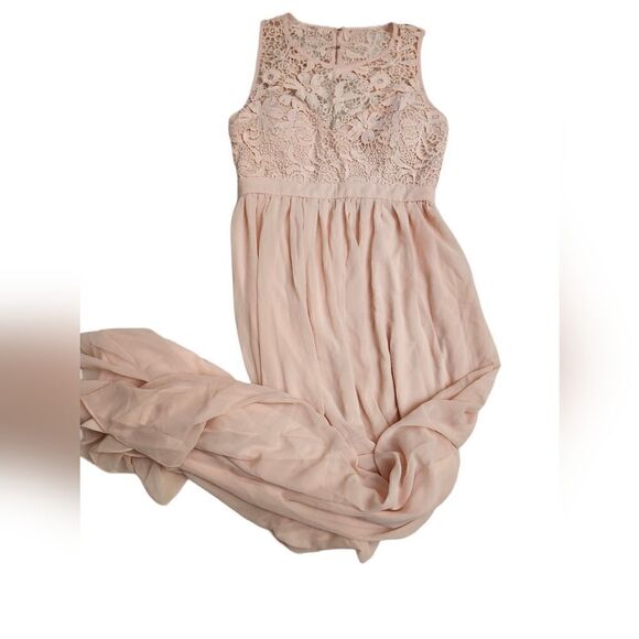 Maniju NWT Pink  sleeveless maxi dress - Picture 11 of 14